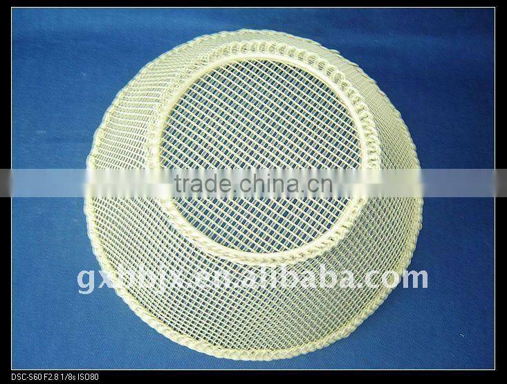 White wire home storage retail display baskets