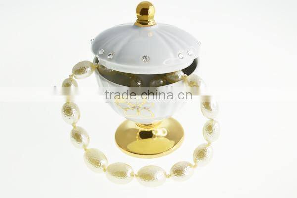 fashionable fashion silver jewelry gift wedding box glass set display with Crystals from SWAROVSKI