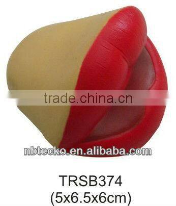 lip shape PU Stress toy
