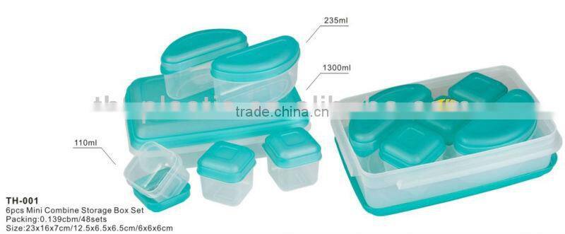 Plastic mini combine bento storage lunch box and food meal prep container set boite a vivres die Kasserolle