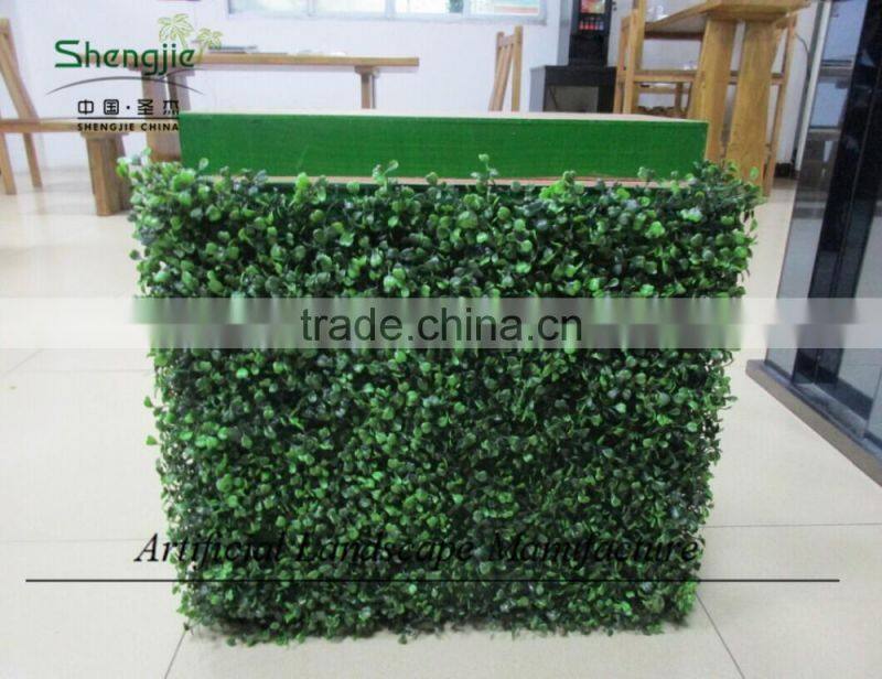 Indoor artificial plastic boxwood hedge for decoration