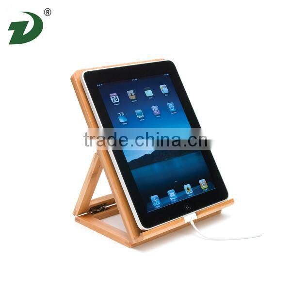 High Quality Pine Wood Stand for iPad, Wood Holder for Tablet PC