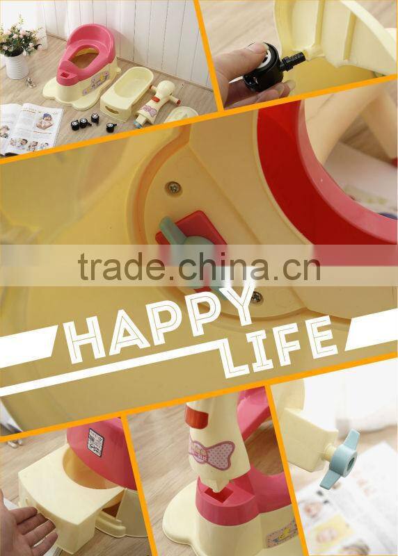 Plastic duck-shaped children toilet baby potty with handle