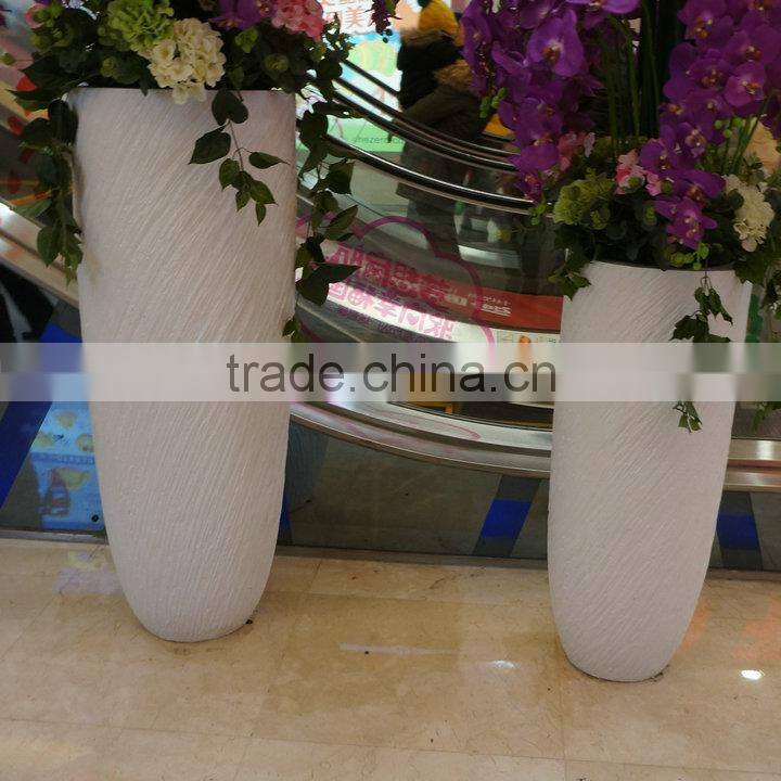 Customized made fiberglass flowerpot