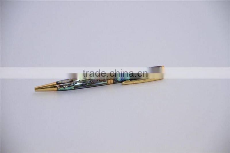 Ballpoint pen buffalo horn and brass