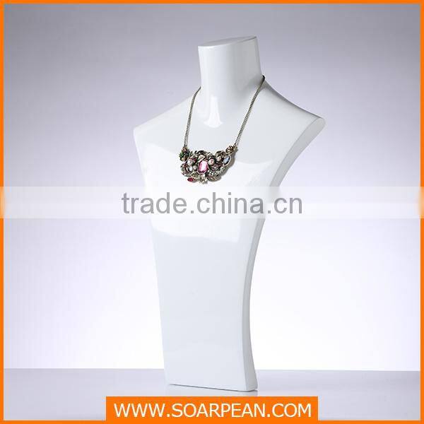 Fiberglass Neck Mannequin Used For Jewelry Display Stand
