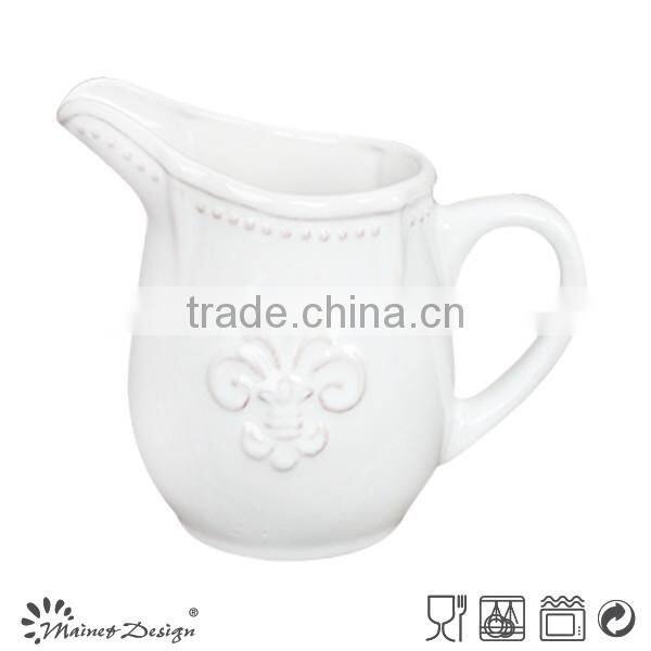 2016 hot selling embossed cream pot