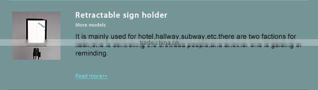 Stanchion Post Signage Holder in China