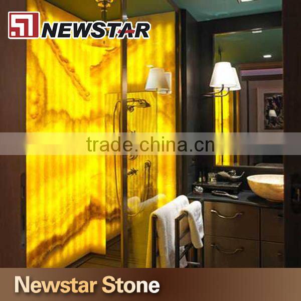 Natural Onyx Bathroom Stone Wall Panel
