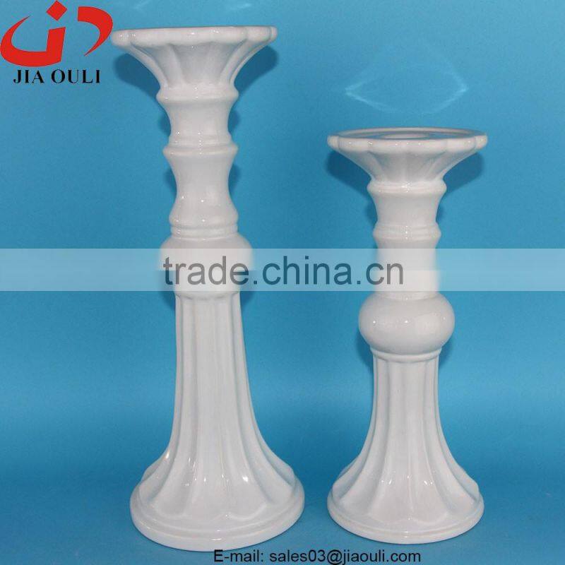 Home decor ceramic gold candleholder, candle jar