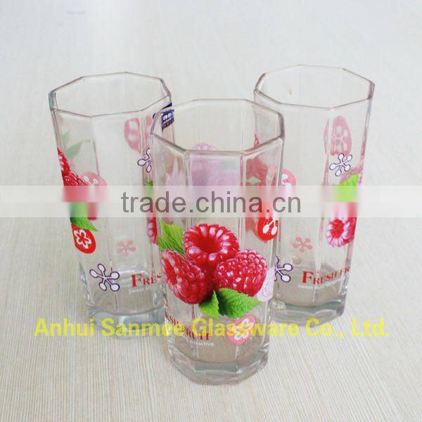 Home Use Tableware Decorative Printed Glass