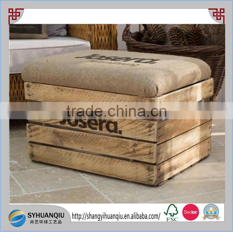 antique wood material and living room furniture type children wooden stool