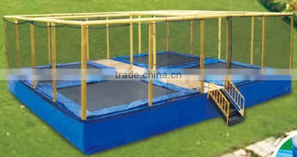 Fashionable outdoor round mobile bungee trampoline