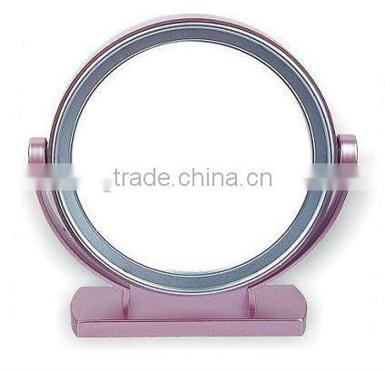 Lacy frame & pure plastic Cosmetic Mirror with pink foot