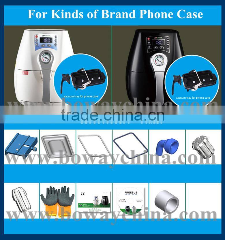 Boway service CE Mini 3D Sublimation Vacuum cell phone case printing machine