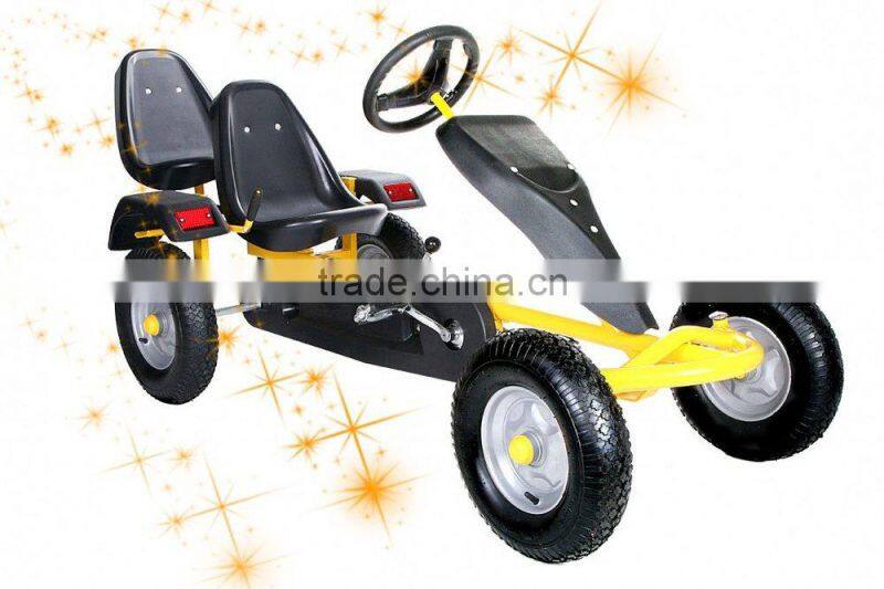 adult pedal go kart two seater with CE certificate