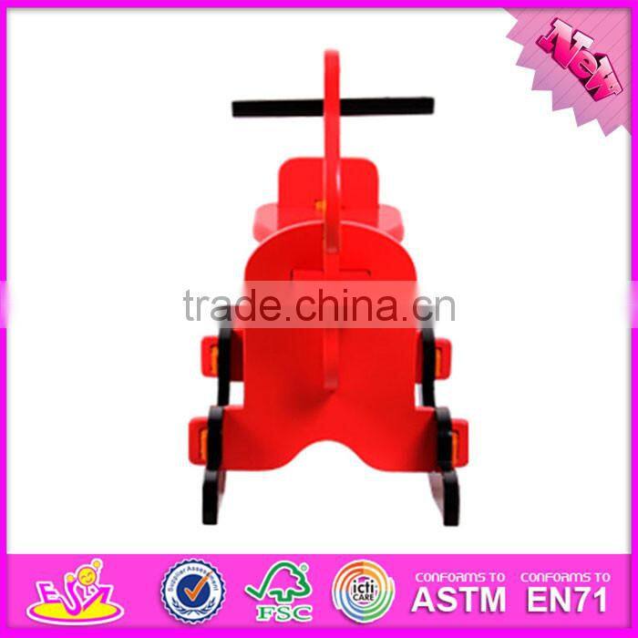 2016 new fashion baby wooden diy rocking horse, hot sale kids wooden diy rocking horse W16D063