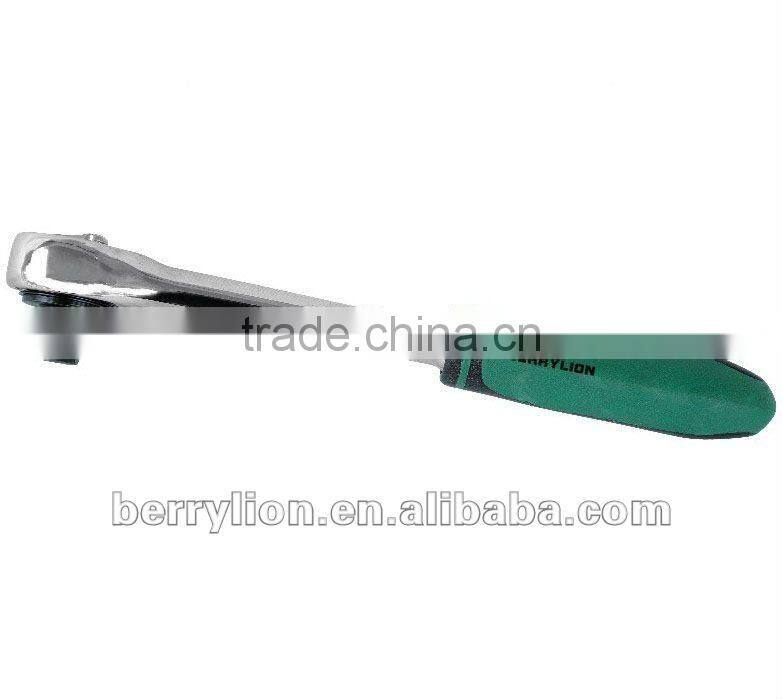 Berrylion 1/2" Automatic Shedding Ratchet Wrench PP-TPR Handle Ratchet Wrench