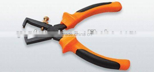 YF249 black finished wire stripper plier with TPR handle