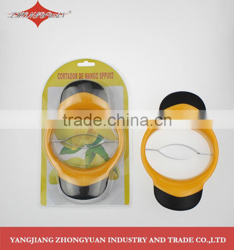 Stainless steel round apple peeler corer slicer with good grip