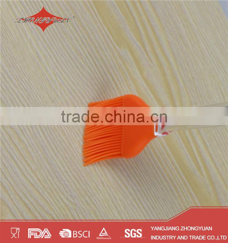 ZY-E3076B Custom design pastry tools plastic handle silicone brush