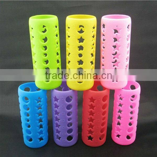 Various Size Glass Baby Water Bottle With Silicone Sleeve