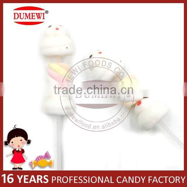 Personalized Shape Cotton Candy Long Twist Marshmallow