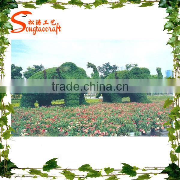 Landscape garden decorative aritificial grass animal topiary ornament cheap price artificial grass topiary