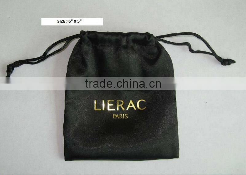 Satin promotional gift pouch