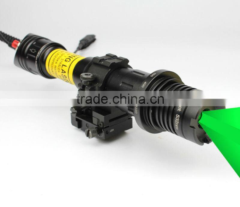 Subzero Power and Laser Beam Adjustable Long Distance Green Laser Designator Sight, torch laser illuminator light