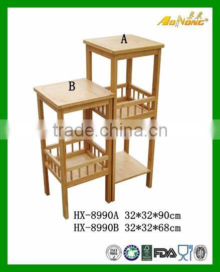 Wholesale Bamboo Living Room Storage Rack Display Rack For Flower