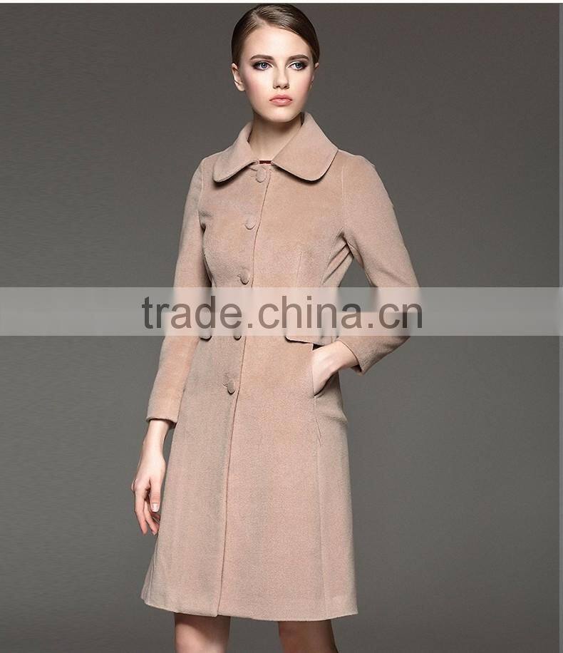 Made To Measure Women's Warm Winter Wool Overcoat Long Coat Fashion Outwear