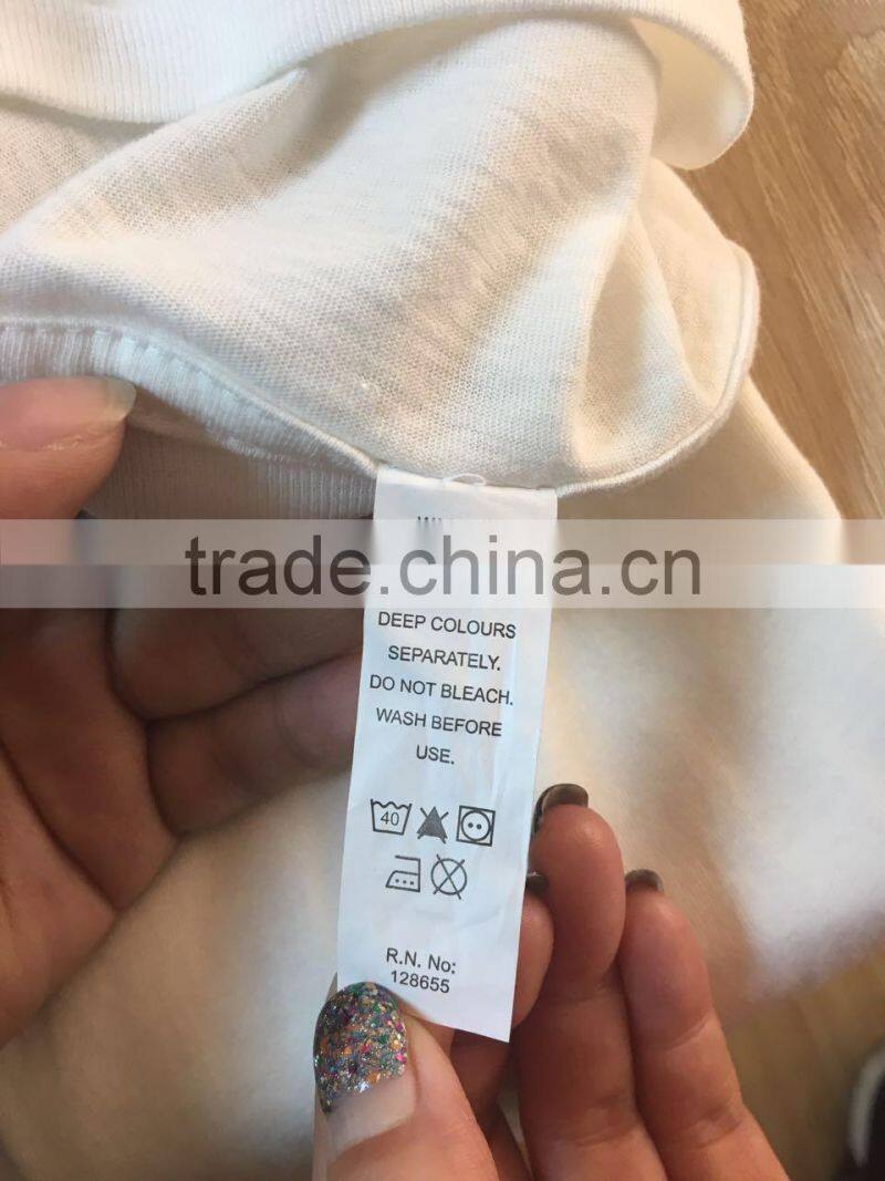 GZY with customized logo white t shirt wholesale for men low price