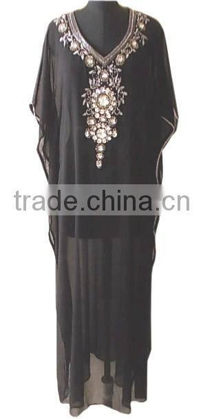 Printed Chiffon Beach Kaftan