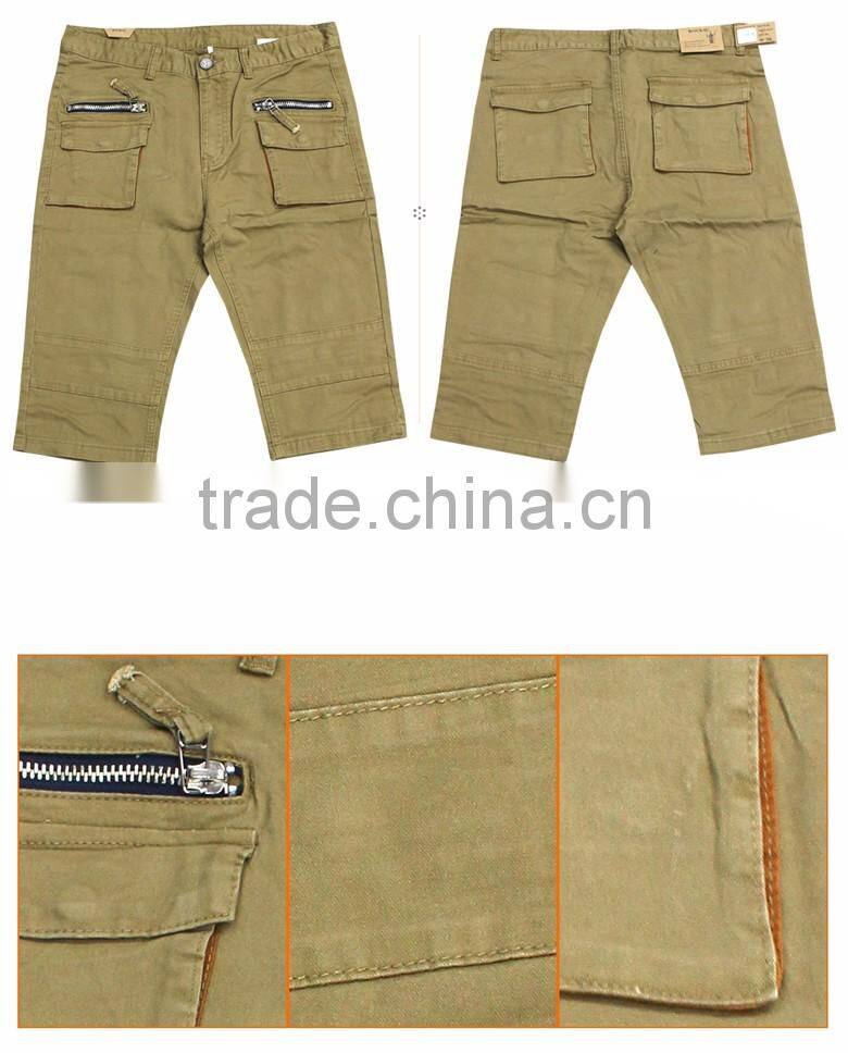 phs0703 casual summer short man's jeans cotton pants MOQ 300