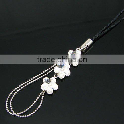 fashion ball chain mobile charm, cell phone accessories, high class crystal mobile accessories