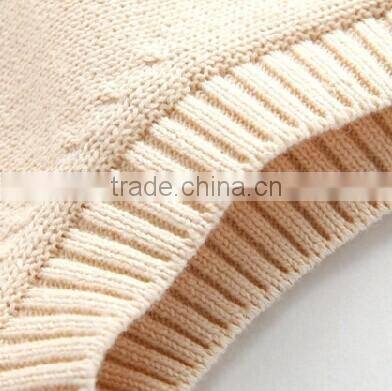 baby kids wool cashmere Sweater V neck sleeveless pullover knitwear