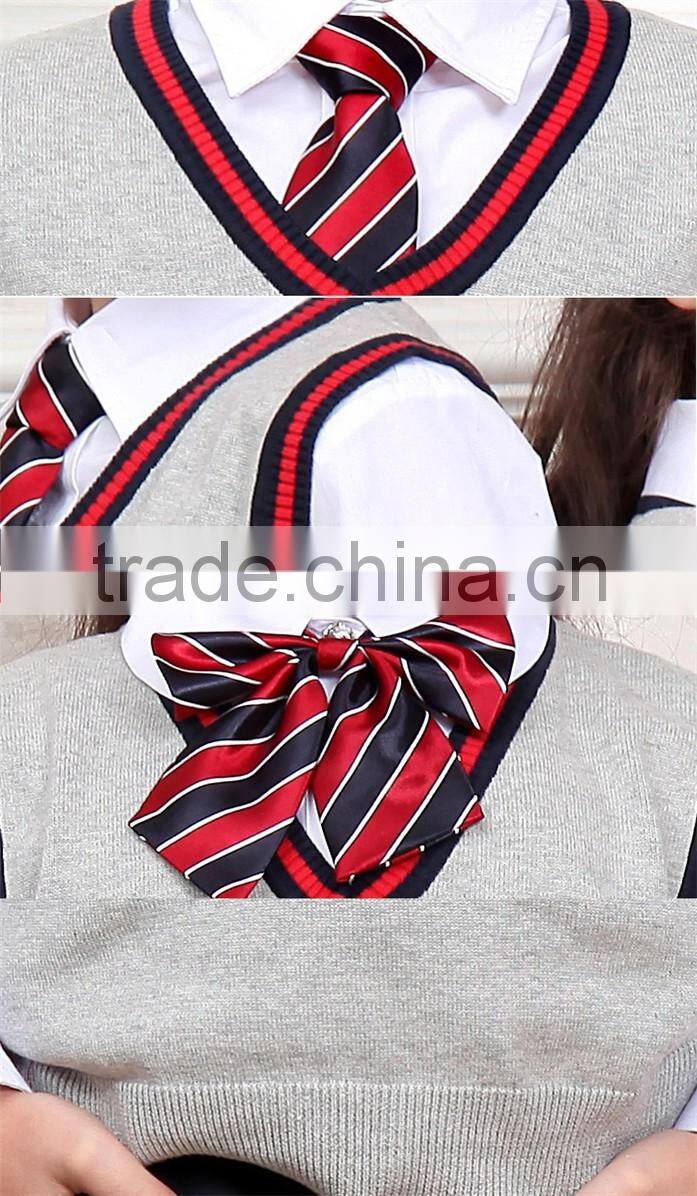 Normal design high quality grey sleeveless vest bulk school uniforms