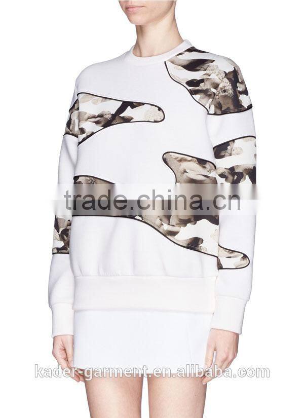 Wholesale Custom Crewneck 3d Printed Sweatshirt Sublimated Sweatshirt for Women