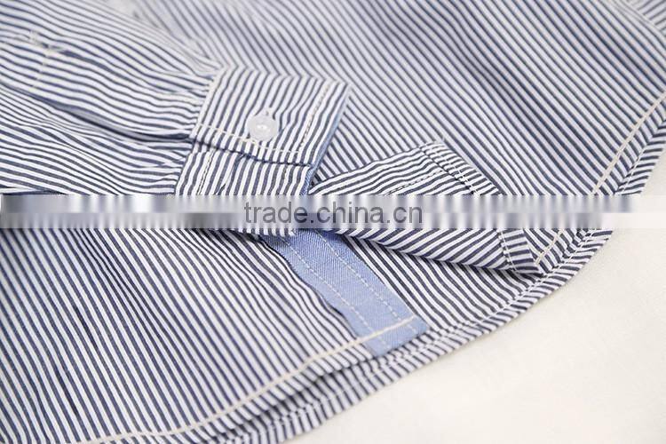 good quality kids clothing wholesale cheap little boy long sleeve striped dress shirt