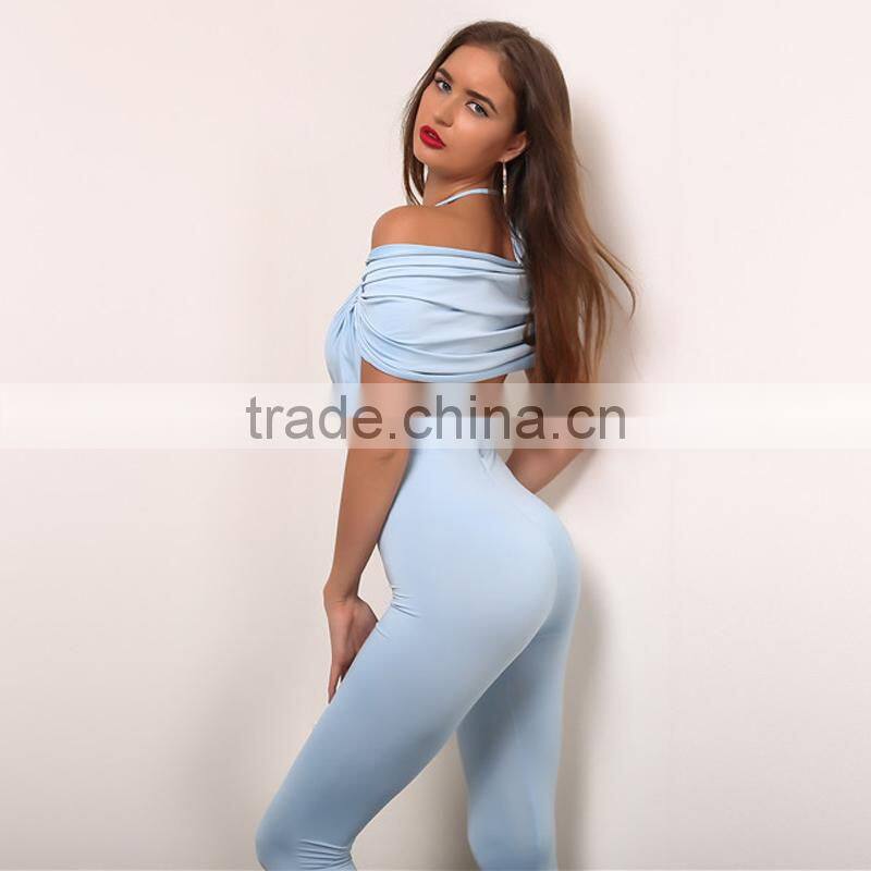 Runwaylover 040 Hot Sale 2017 Ladies Sexy Deep V-Neck Playsuits
