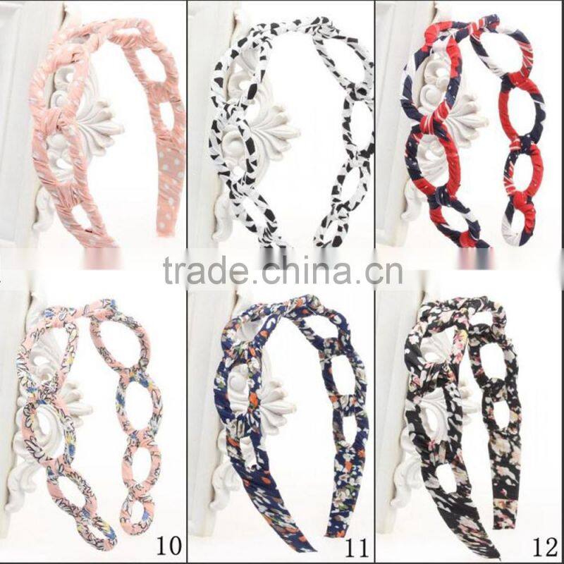 Ladies Hair Accessory Fashion Hollow Fabric Headband