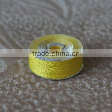 L Type Colored Plastic Side Prewound Bobbin Thread