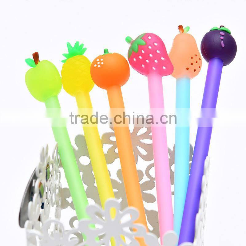 Gel Pen Friction Erasable Disappearing Ink Pen by Friction Cute Fruits Apple Strawberry