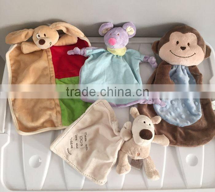 Custom design comfortable soft material baby towel animal baby face towel