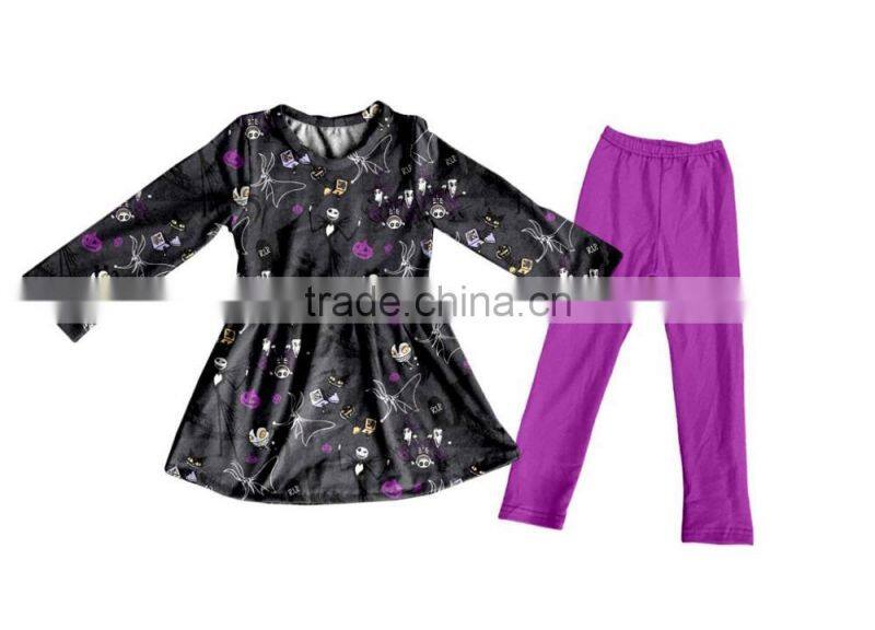 Celebrate the festival cotton printed with beautiful patter children are very simple as long as there is good Halloween clothes
