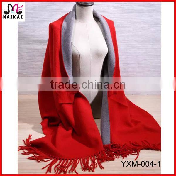 Elegant women's winter fashion jacquard scarf shawl