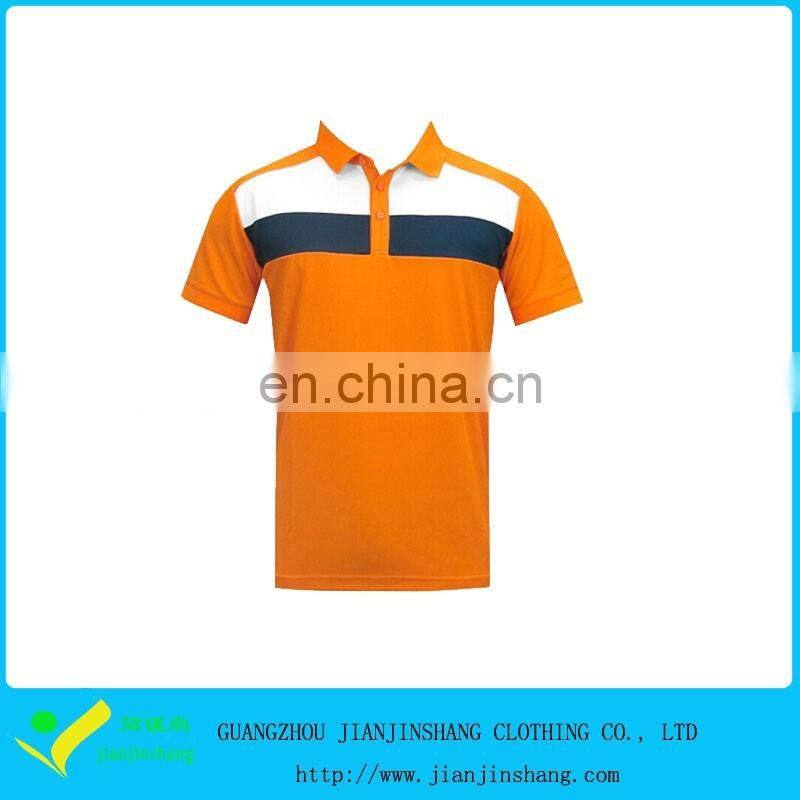 Golf Clothing Professional Manufacturer High Quality Man's Colorblocked Golf Shirt