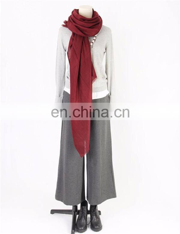 worsted 80s cashmere diamond pattern thin soft shawl autumn winter lady plain color jacquard pashmina scarf