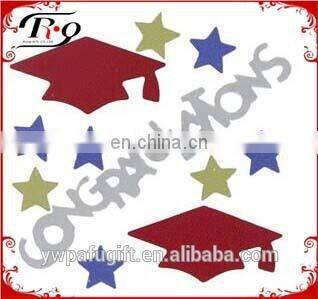 shiny metallic gold graduate confetti